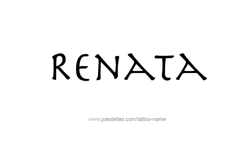 Tattoo Design Name Renata  