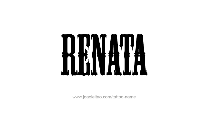 Tattoo Design Name Renata  