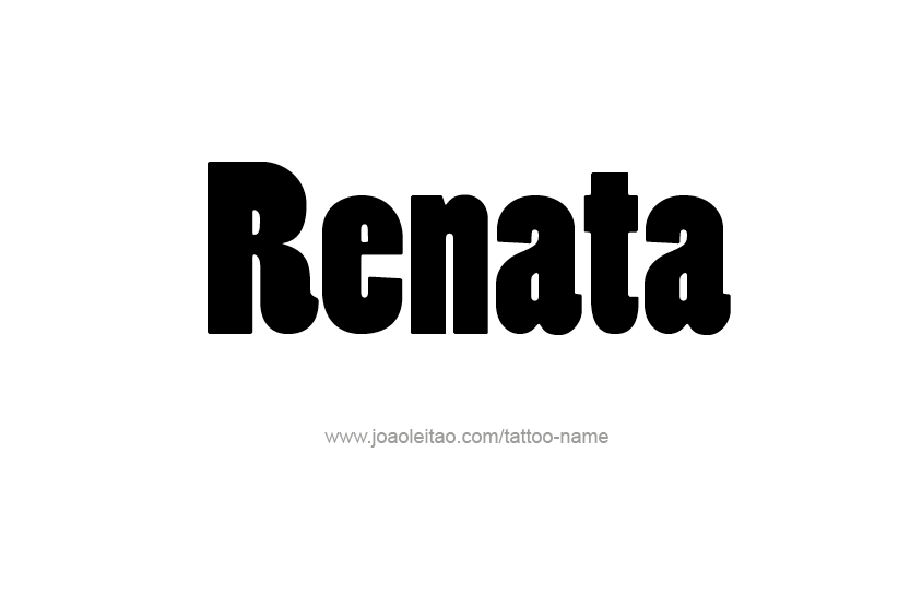 Tattoo Design Name Renata  