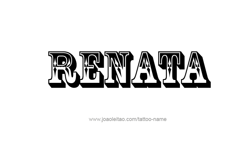 Tattoo Design Name Renata  