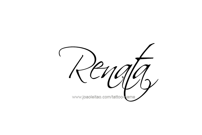 Tattoo Design Name Renata  