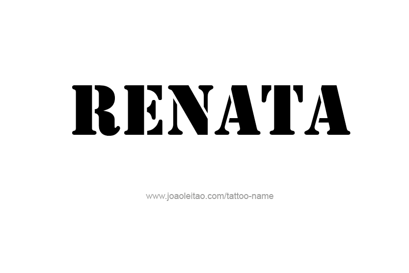 Tattoo Design Name Renata  