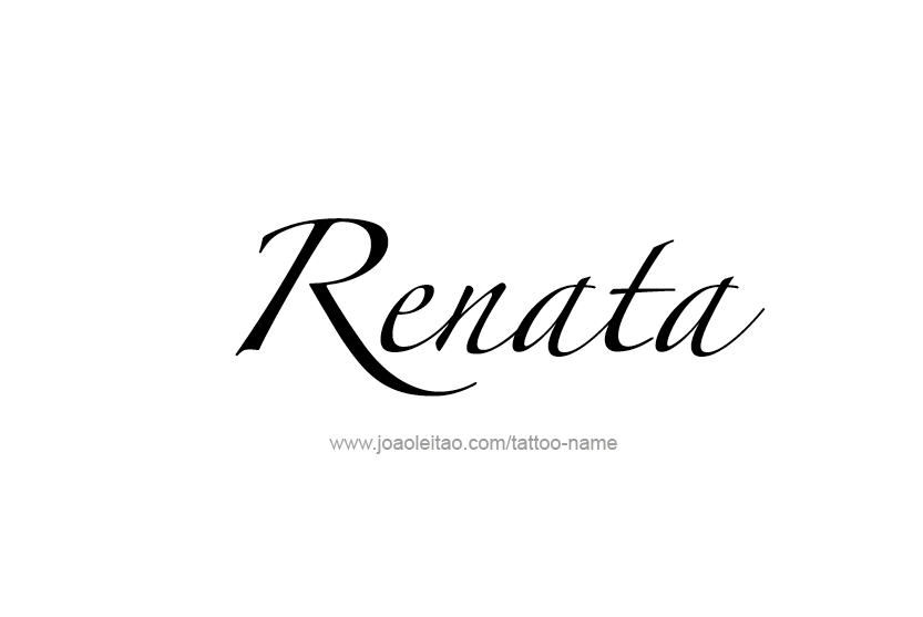 Tattoo Design Name Renata  