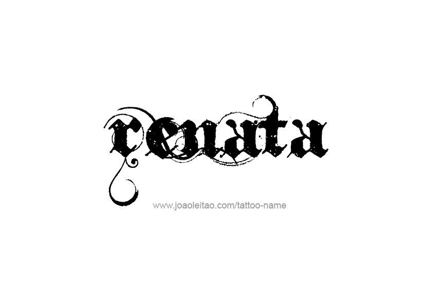 Tattoo Design Name Renata  