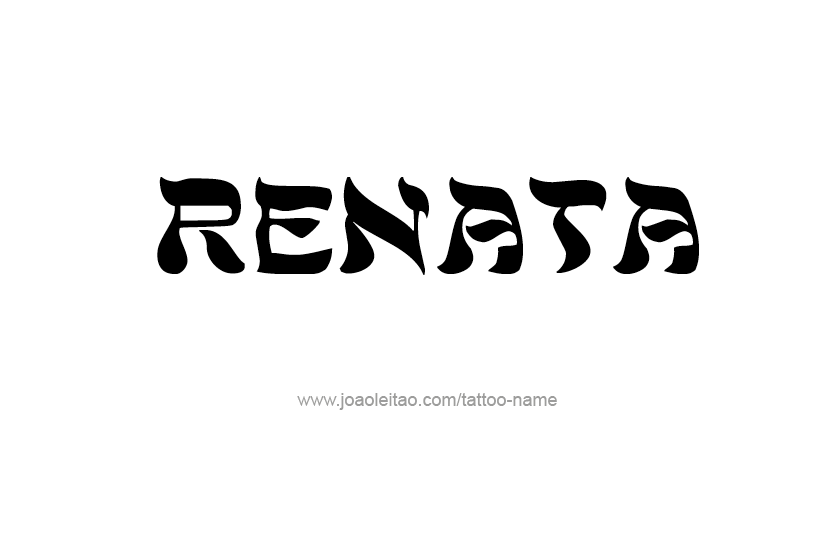 Tattoo Design Name Renata  