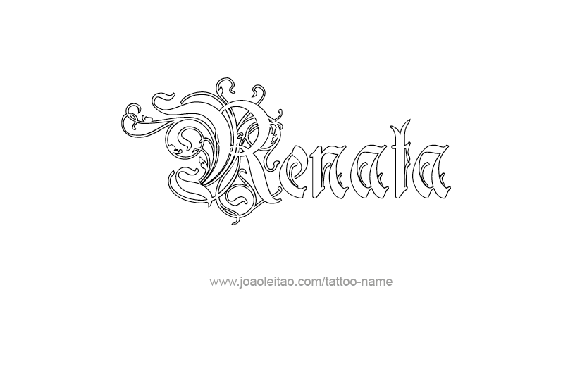 Tattoo Design Name Renata  