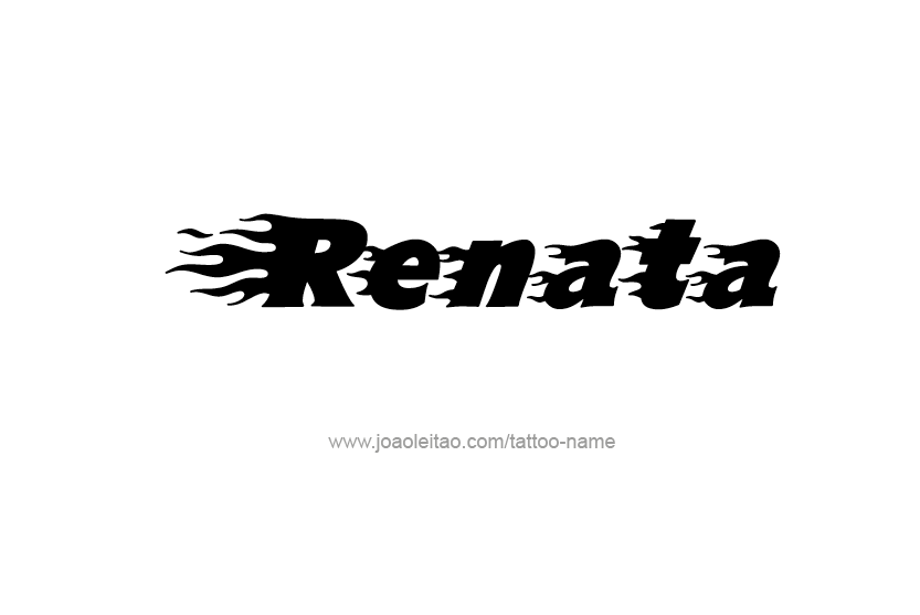 Tattoo Design Name Renata  