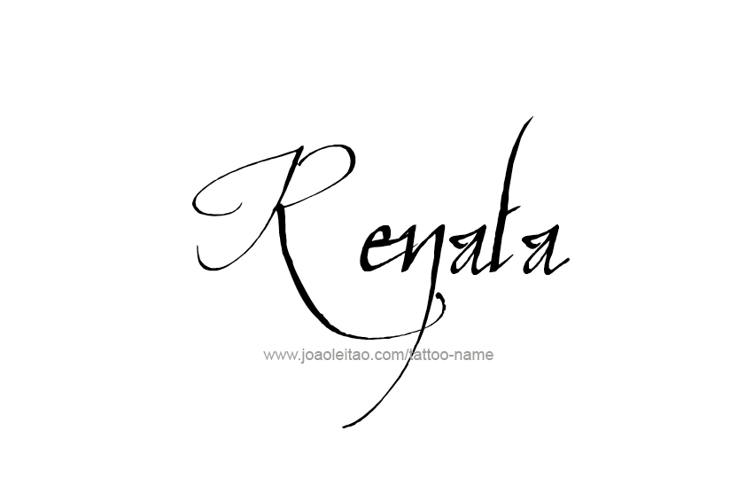 Tattoo Design Name Renata  