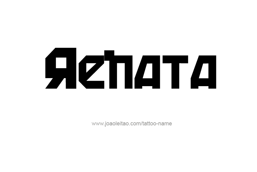 Tattoo Design Name Renata  