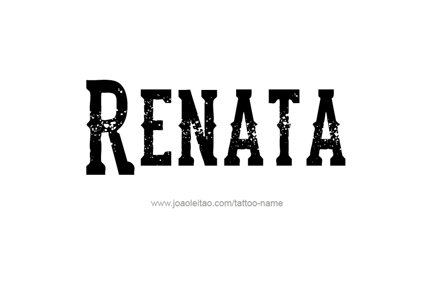 Tattoo Design Name Renata  