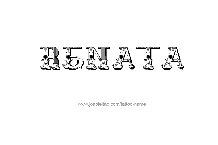 Tattoo Design Name Renata  