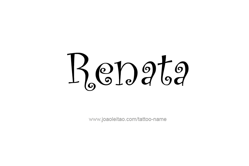 Tattoo Design Name Renata  