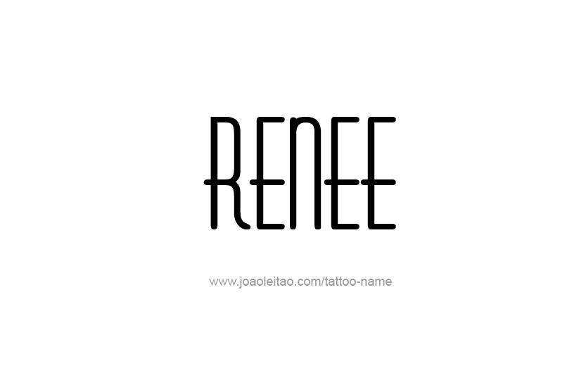 Tattoo Design Name Renee  