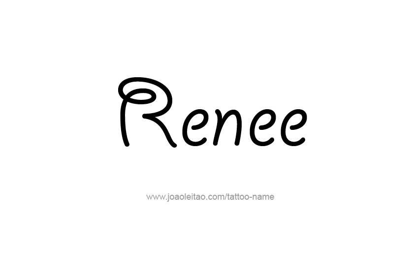 Tattoo Design Name Renee  