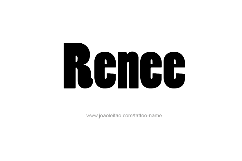 Tattoo Design Name Renee  