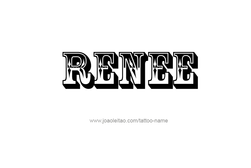 Tattoo Design Name Renee  