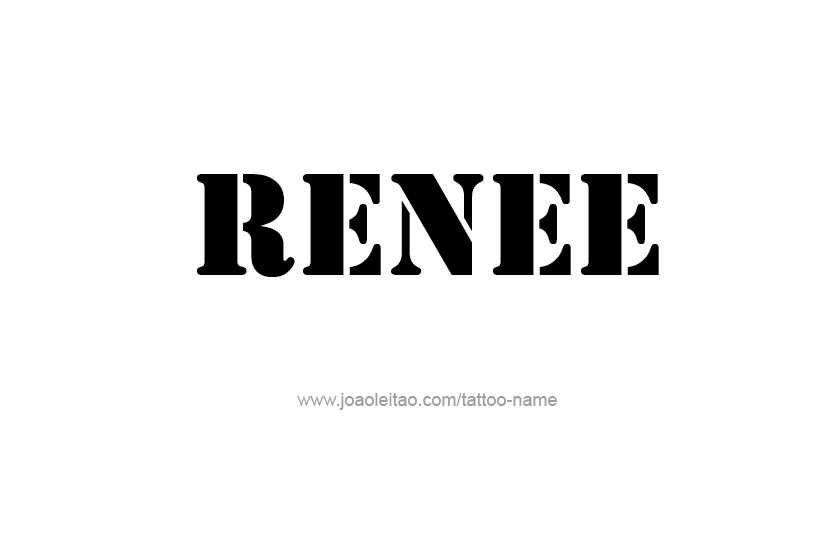 Tattoo Design Name Renee  