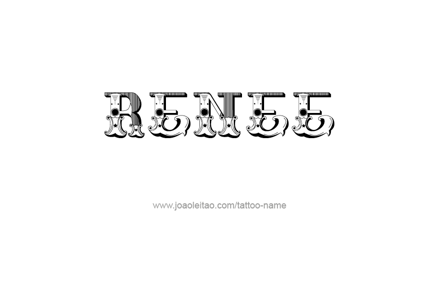 Tattoo Design Name Renee  