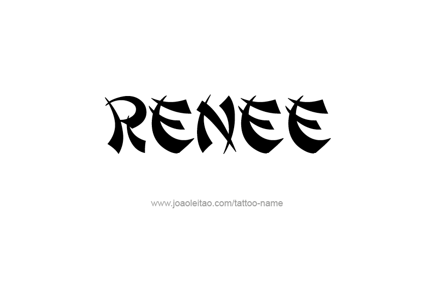Tattoo Design Name Renee