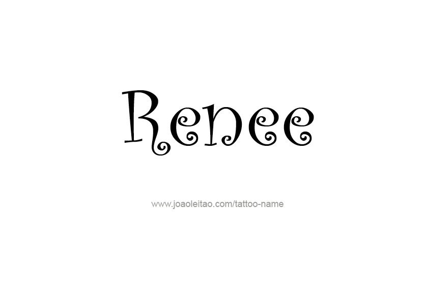 Tattoo Design Name Renee  