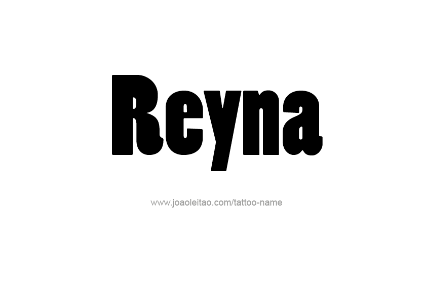 Tattoo Design Name Reyna  