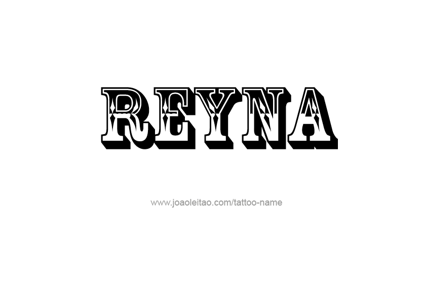 Tattoo Design Name Reyna  