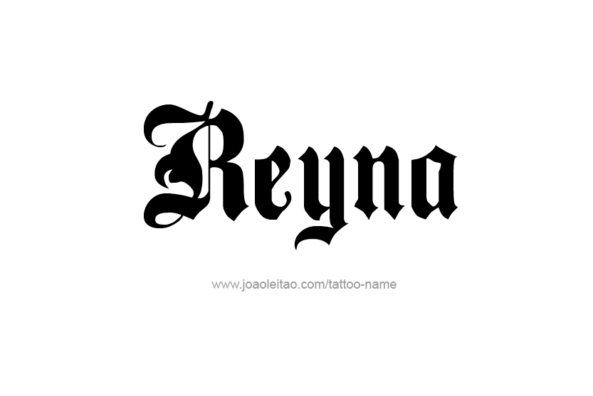 Tattoo Design Name Reyna  