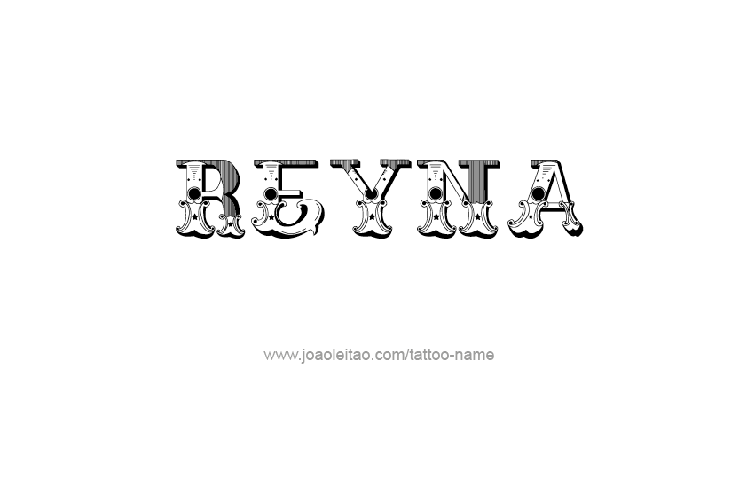 Tattoo Design Name Reyna  