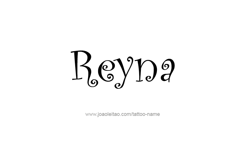 Tattoo Design Name Reyna  