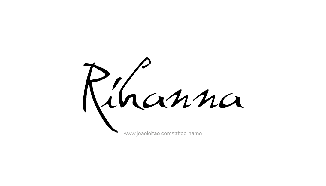 Tattoo Design Name Rihanna  