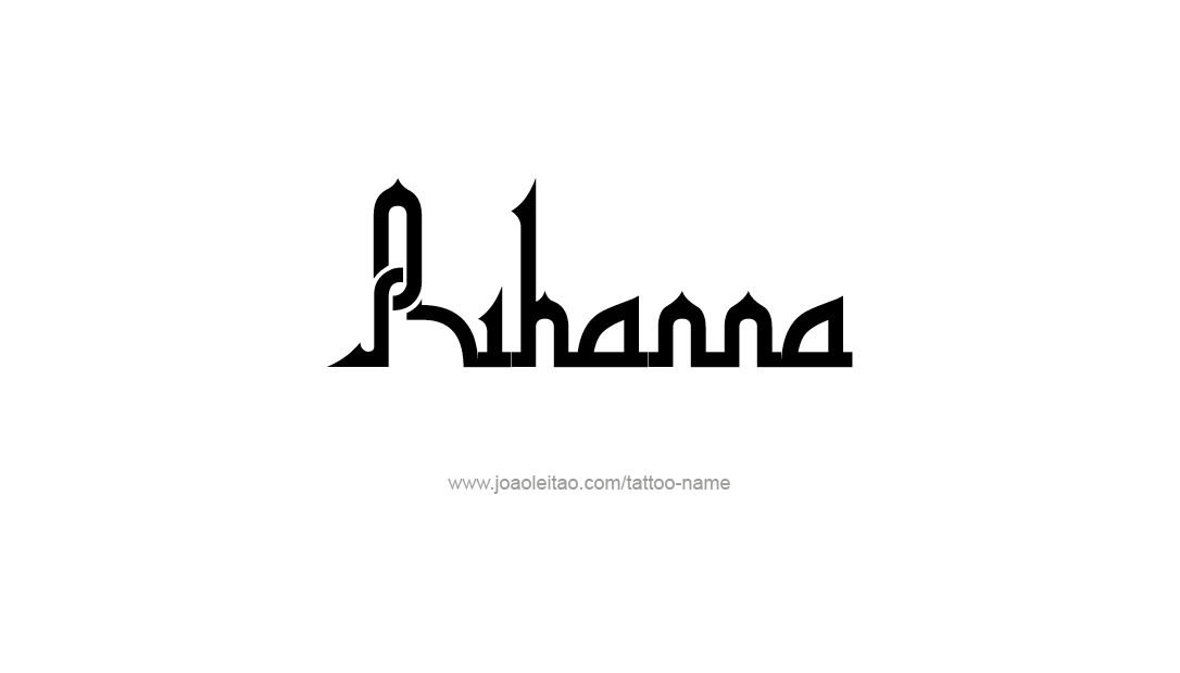 Tattoo Design Name Rihanna  