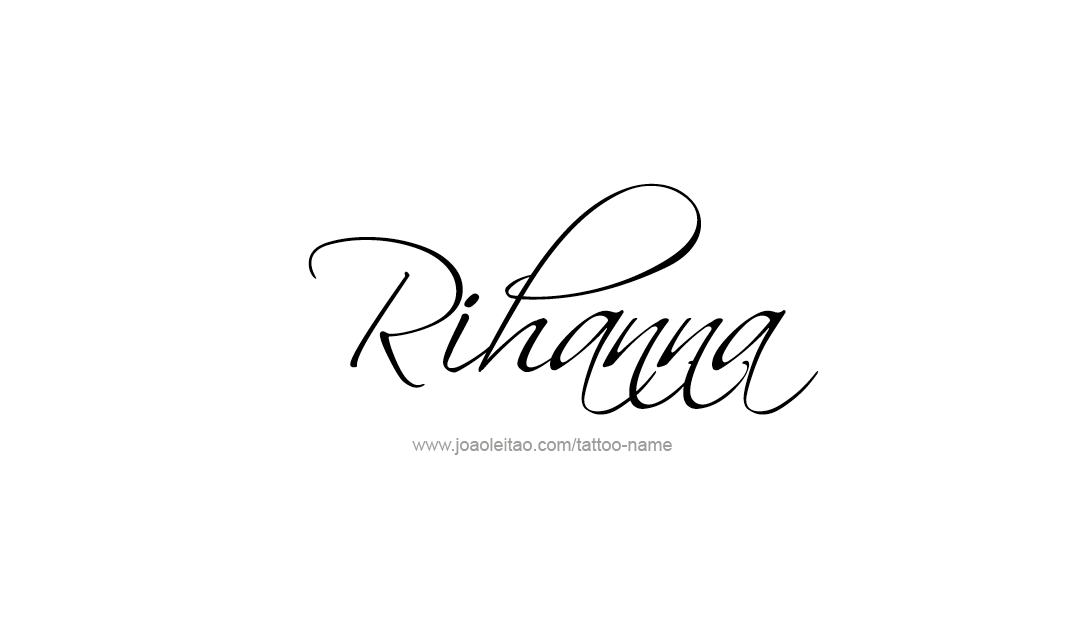 Tattoo Design Name Rihanna  