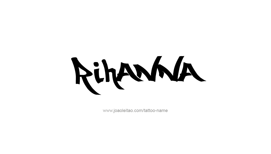 Tattoo Design Name Rihanna  