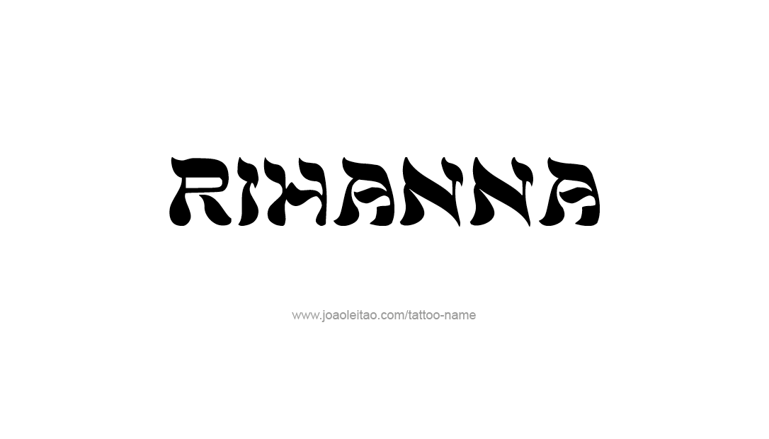 Tattoo Design Name Rihanna  