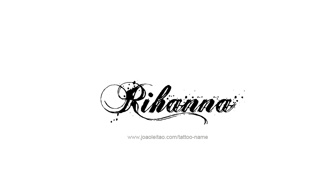 Tattoo Design Name Rihanna  