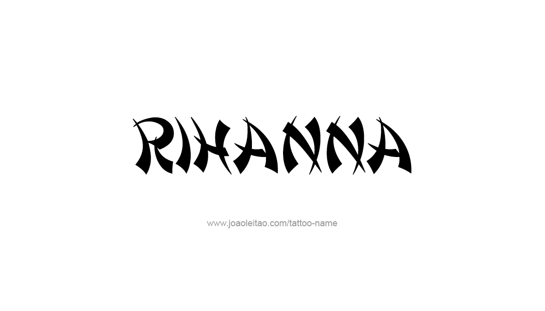 Tattoo Design Name Rihanna