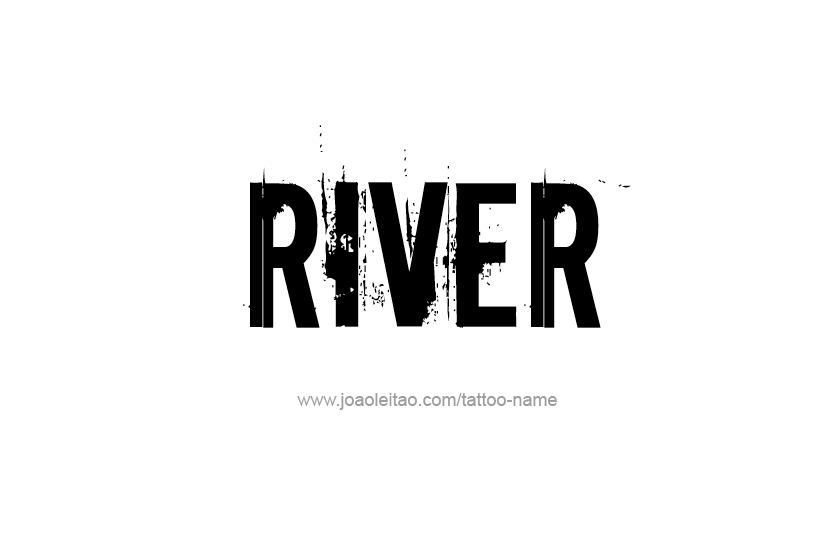 Tattoo Design Name River  