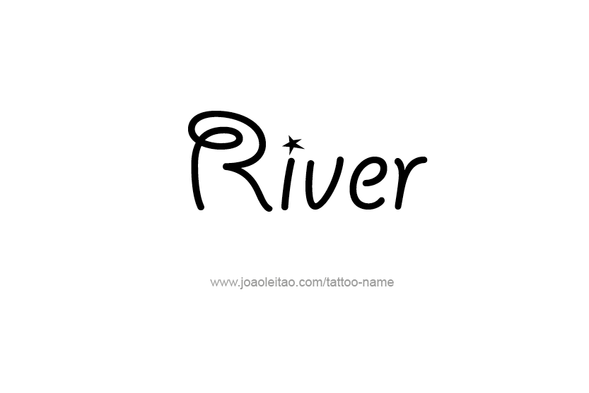 Tattoo Design Name River  