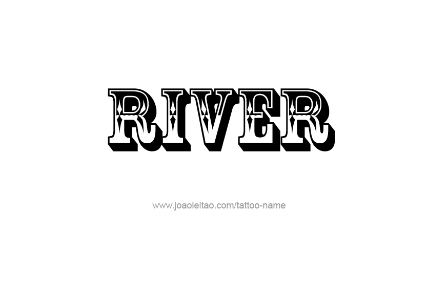 Tattoo Design Name River  