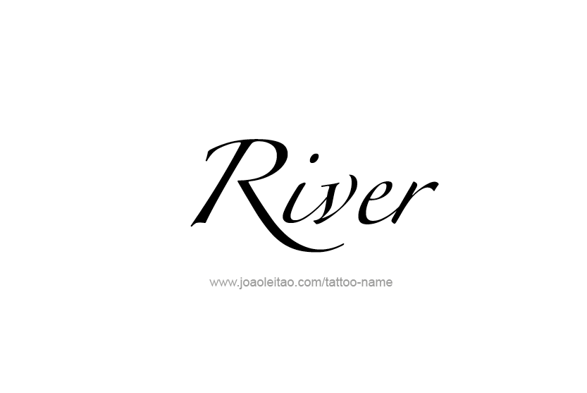 Tattoo Design Name River  