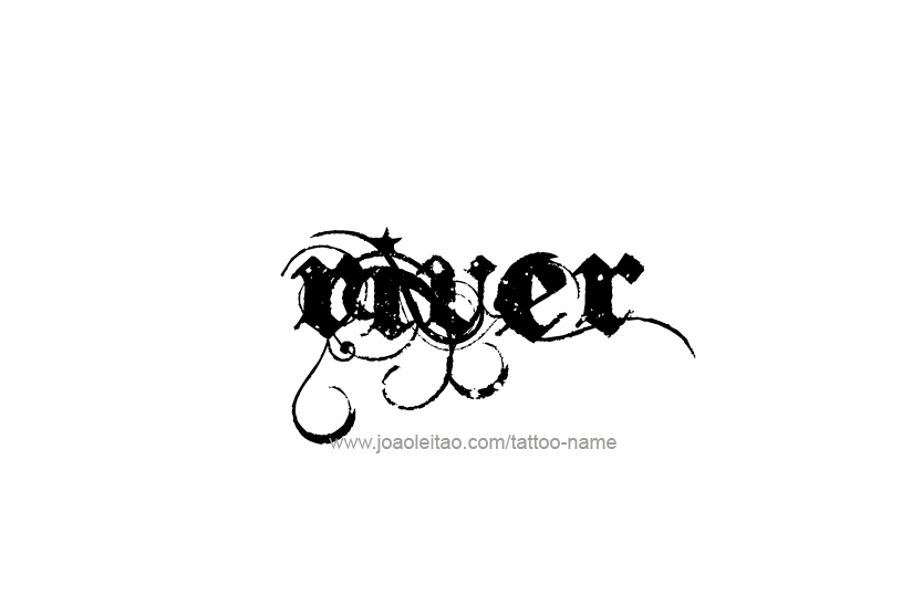 Tattoo Design Name River  