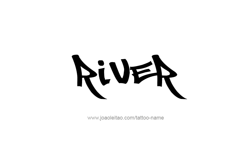 Tattoo Design Name River  