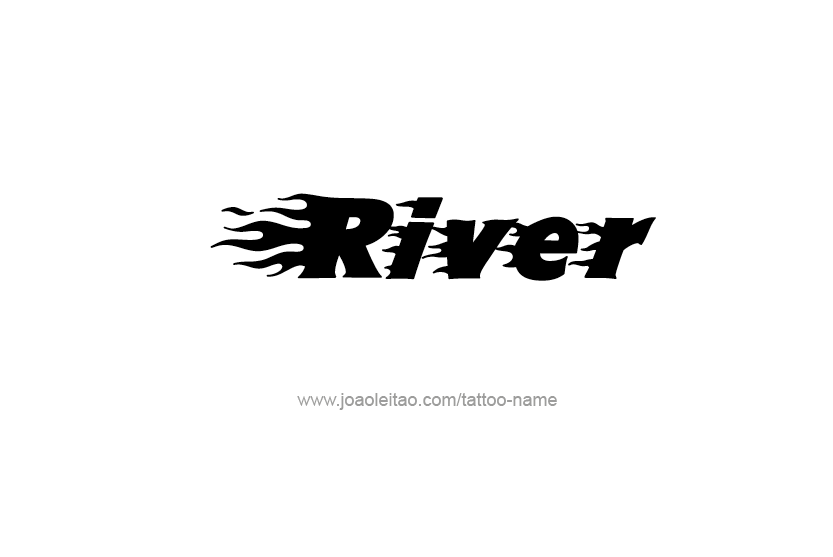 Tattoo Design Name River  