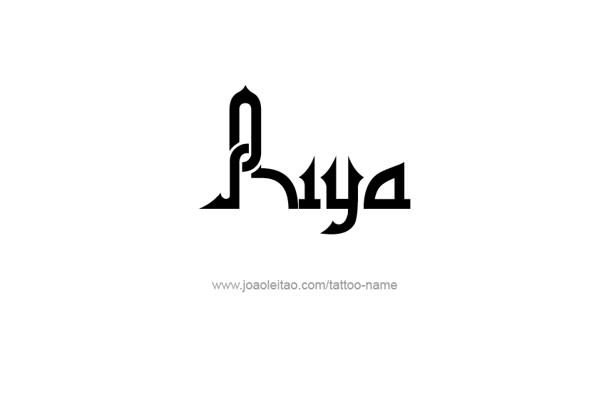 Tattoo Design Name Riya  