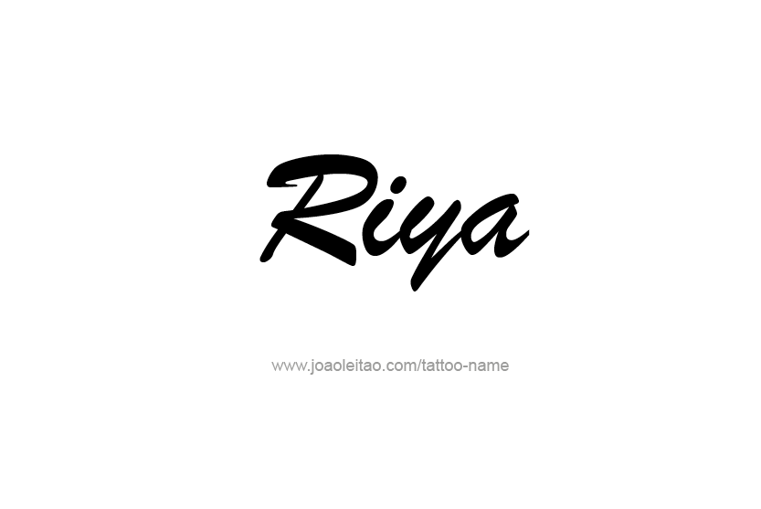 Tattoo Design Name Riya  