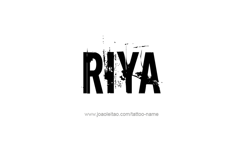 Tattoo Design Name Riya  