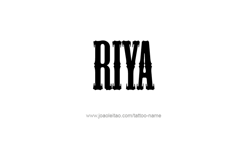 Tattoo Design Name Riya  