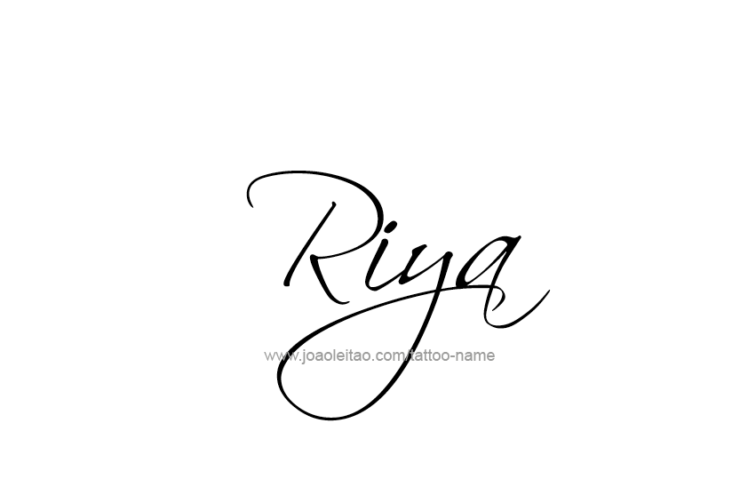 Tattoo Design Name Riya  