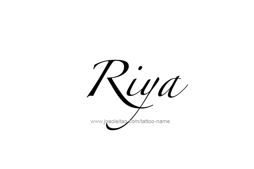 Tattoo Design Name Riya  