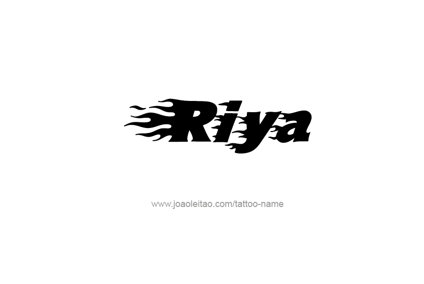 Riya Name Tattoo Designs